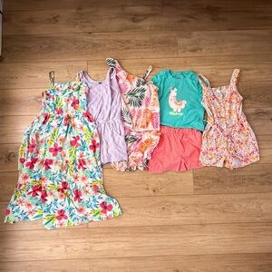 GIRLS COLORFUL FUN SPRING SUMMER CLOTHING BUNDLE SIZE 10/12